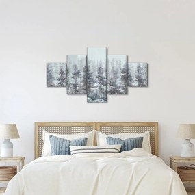 Obraz - Pine forest II, aquarel (125x70 cm)