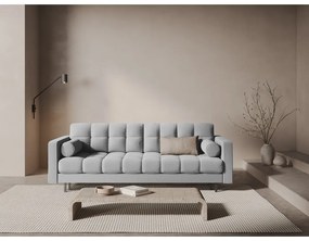 Jasnoszara rozkładana sofa ze schowkiem 222 cm Bali – Cosmopolitan Design