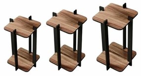 Stojak na kwiaty Flower Desk Square – orzech