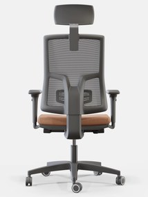 Krzesło biurowe Skill Net Black, zgodne z normą BHP