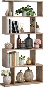 Nowoczesny regał na książki dąb kolonialny S7-F89