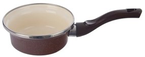 Orion Emaliowany rondel z obrzeżem Brown, średnica12 cm, śred. 12 cm