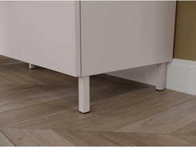 Kremowa komoda z matowym wykończeniem 151x98x40 cm Savoca – Germania