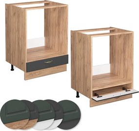 Szafka kuchenna antracytowo-złoty 60x60x82 fame-line