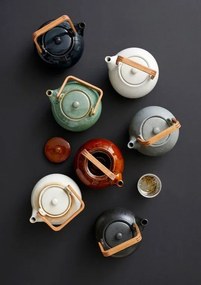 Ciemnoniebieski dzbanek do herbaty ceramiczny z sitkiem 1,2 l Gastro Blue – Bitz