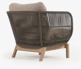 Fotel ogrodowy w kolorze khaki Kave Home Catalina