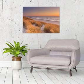 Obraz - Plaża o zachodzie słońca (70x50 cm)