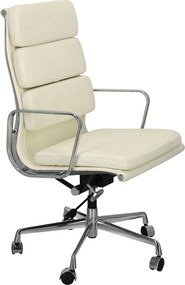 Fotel biurowy CH2191T skóra chrom