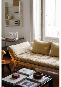 Sofa rozkładana z brązowym pokryciem Karup Design Bebop Natural/Mocca