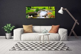 Obraz canvas Ogród nad Brzegiem Jeziora