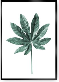 Plakat Leaf  Emerald Green