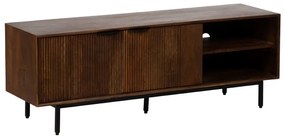 Brązowa szafka pod TV z litego drewna mango 140x50x40 cm Sagara – Ixia