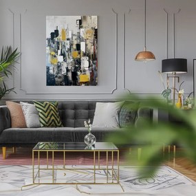Obraz z ręcznie malowanymi elementami 70x100 cm Cityscape – Styler