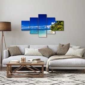 Obraz tropikalnej plaży (125x70 cm)