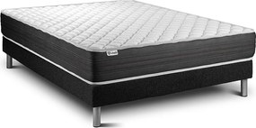 lózka z materacem VITAL MEMO ONE 135 x 200 cm Rama lózka Czarny