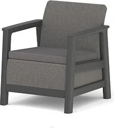 Szare plastikowe fotele ogrodowe zestaw 2 szt. Scandi Linea – Keter