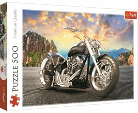 Trefl Puzzle Czarny motocykl, 500 elementów