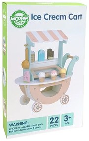 Woopie green lodziarnia xxl sklepik pastelowy wózek z lodami