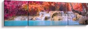 Obraz turkusowej laguny, Laos, Tat Kuang Si (170x50 cm)