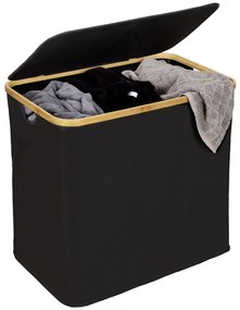 Kosz na pranie, bambus, 57 x 50 x 37, Trio Ecori, WENKO