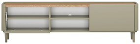 Szafka RTV Elivo 170 cm na nóżkach - eukaliptus / dąb baltic dune