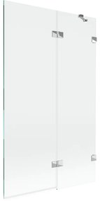 Mexen Lunar parawan nawannowy 2-skrzydłowy prawy 110 x 150 cm, transparent, chrom - 897-110-100-01-00-P