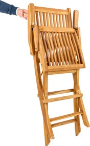 TAMAN LEVERTON FSC® - ogrodowe składane krzesło tekowe - Towar rozpakowany (N365,N513)