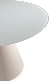 Okrągły stół ze szklanym blatem ø 120 cm Vida – MOME