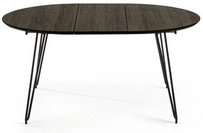 Okrągły rozkładany stół z blatem w dekorze jesionu ø 120 cm Norfort – Kave Home
