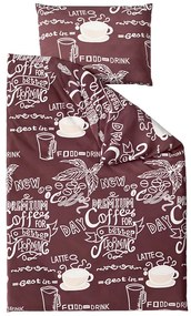 PrzytulneMieszkanie.pl PrzytulneMieszkanie.pl Pościel bawełniana COFFEE brązowa