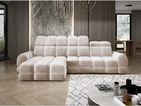 Narożnik TOLLO MINI S Lewostronny Elektryczna regulacja Salvador 01 kolor Kremowy WERSAL