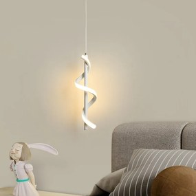 Lampa spiralna LED wisząca sufitowa AT49-1SL-White