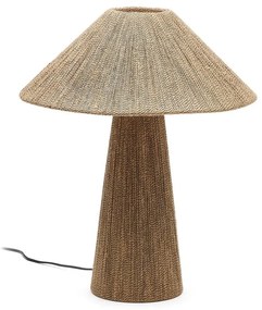 Jasnobrązowa lampa stołowa z kloszem z juty (wys. 46 cm) Renee – Kave Home