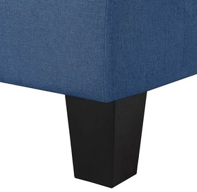 Trzyosobowa niebieska sofa z podłokietnikami - Lurra 3Q