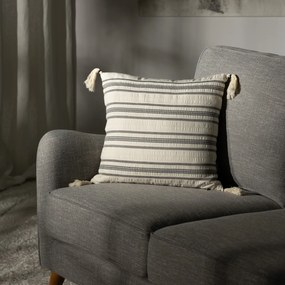 Poszewka na poduszkę Linea Graphite Tassel 45x45 cm