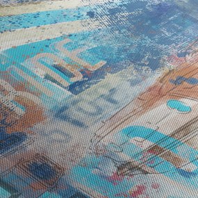 Obraz - Urodzony, by jeździć, niebieskie odcienie (170x50 cm)
