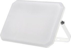 Biały reflektor LED zewnętrzny 230V 100W 4000K mleczny klosz 10000lm 266x190x30 mm