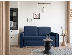 Ciemnoniebieska rozkładana sofa 168 cm Lucky Lucy – Miuform