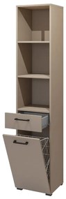 Szafka łazienkowa ROSA 1D1S 40cm congo/dąb z koszem na pranie HELVETIA