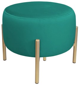 Pufa OLA LOFT ławka podnóżek metal złota MG20