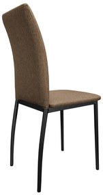 Krzesło tapicerowane ALAN stelaż czarny Sawana 25