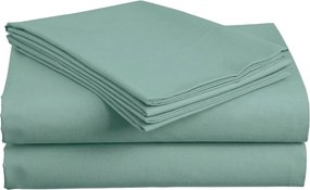 PrzytulneMieszkanie.pl Bawełniane prześcieradło 140x240 cm pistacjowe, 100% bawełna