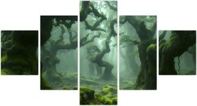 Obraz - Las porośnięty mchem (125x70 cm)