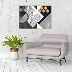 Obraz - Teksturowany kolaż (70x50 cm)