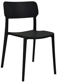 Czarne industrialne krzesło loft K7-L08