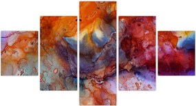 Obraz - Abstrakcyjna sztuka tuszu (125x70 cm)