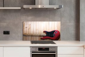Szkło Ozdobne do Kuchni Rockowa Gitara Elektryczna