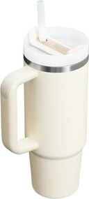 Kremowy termos ze stali nierdzewnej ze słomką 890 ml Quencher H2.O FlowState™ Tumbler Cream 2.0 – Stanley