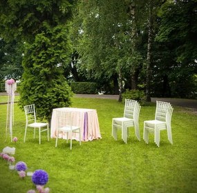Krzesło restauracyjne Chiavari z poliwęglanu