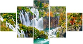 Obraz - Park Narodowy Jezior Plitwickich (125x70 cm)